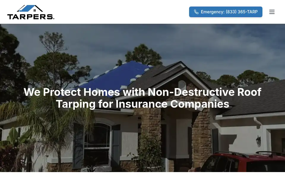 Screenshot of tarpers.com