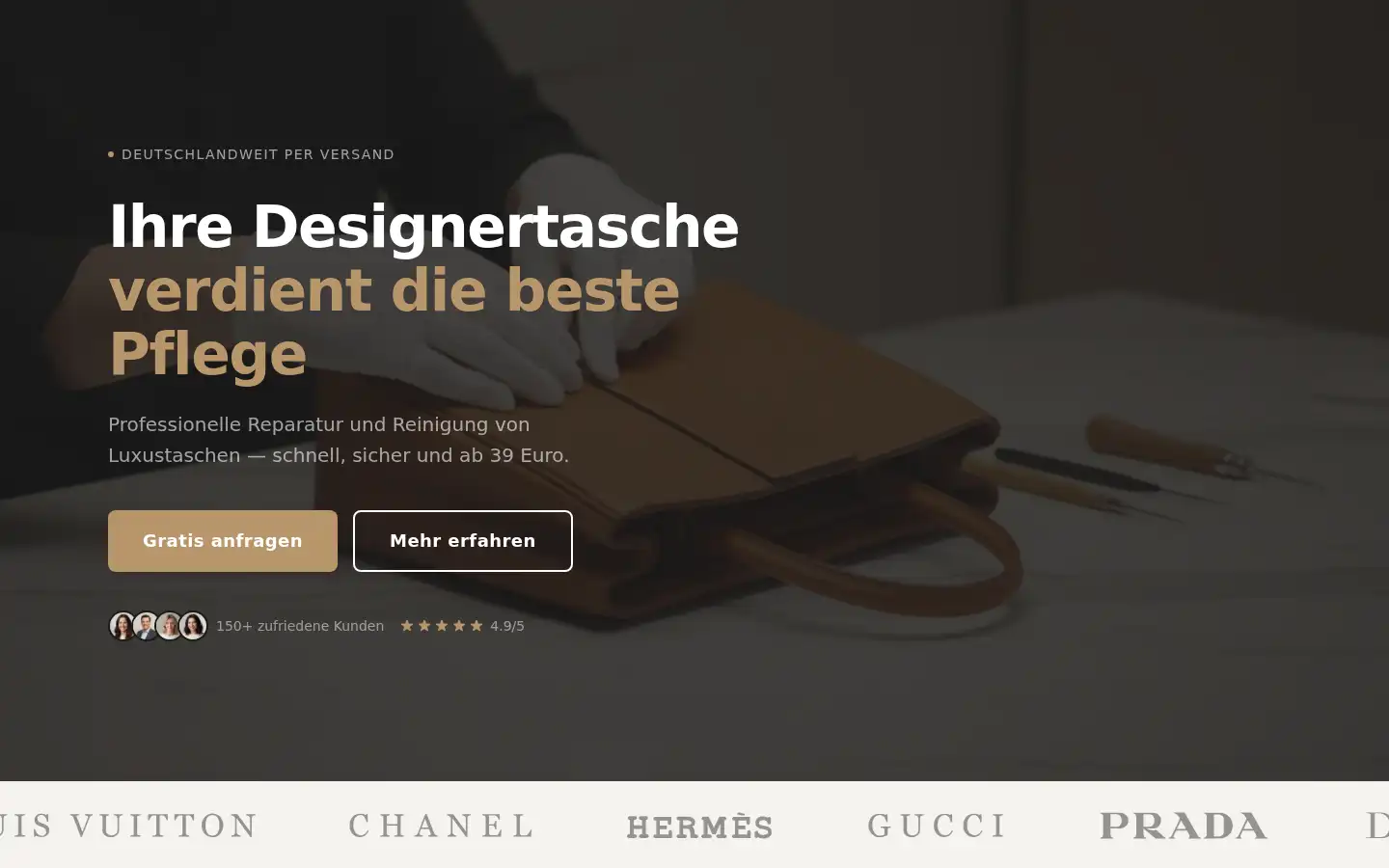 Screenshot of taschenbote.de