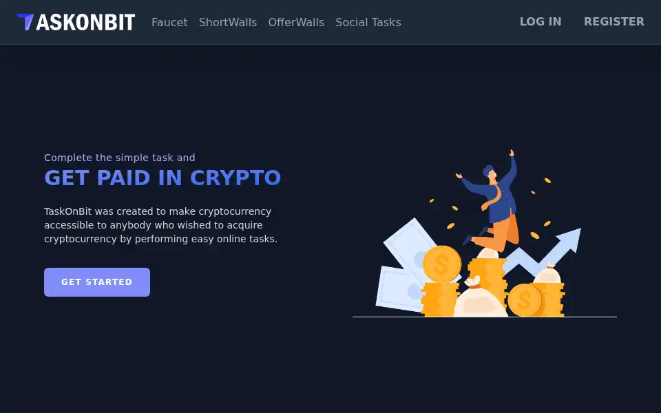 Screenshot of taskonbit.com