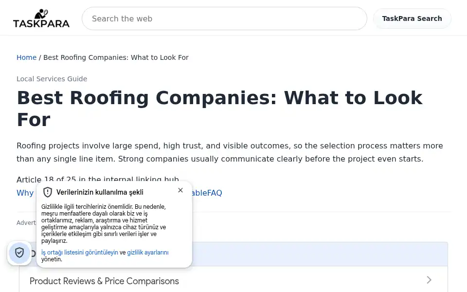Screenshot of taskpara.com