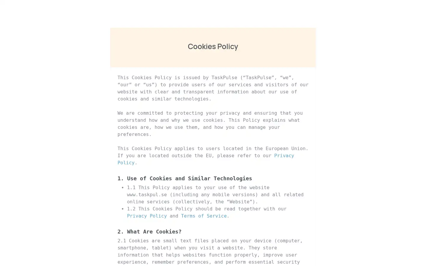 Screenshot of taskpul.se