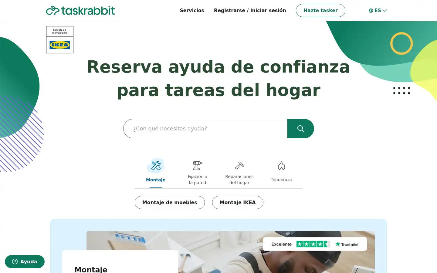 Screenshot of taskrabbit.es