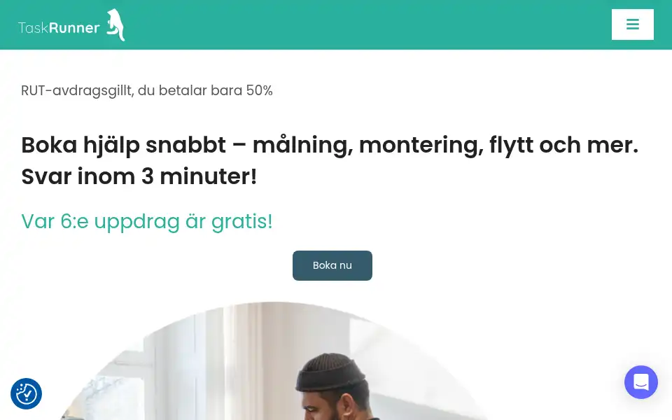 Screenshot of taskrunner.se
