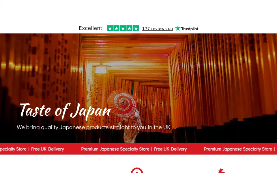 Screenshot of tasteofjapan.shop