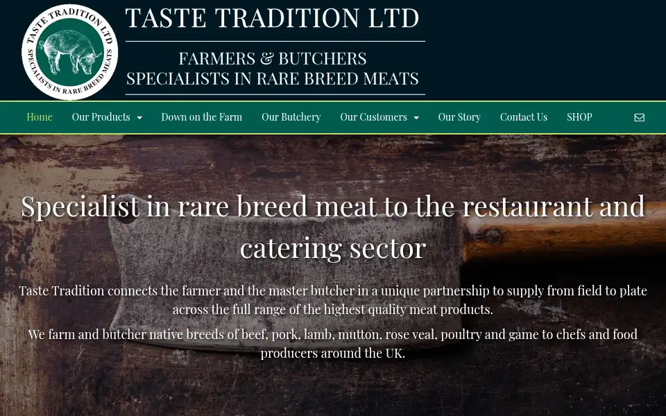 Screenshot of tastetradition.co.uk