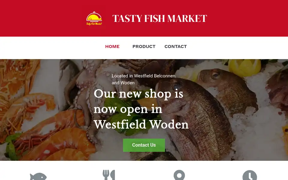 Screenshot of tastyfishmarket.com.au