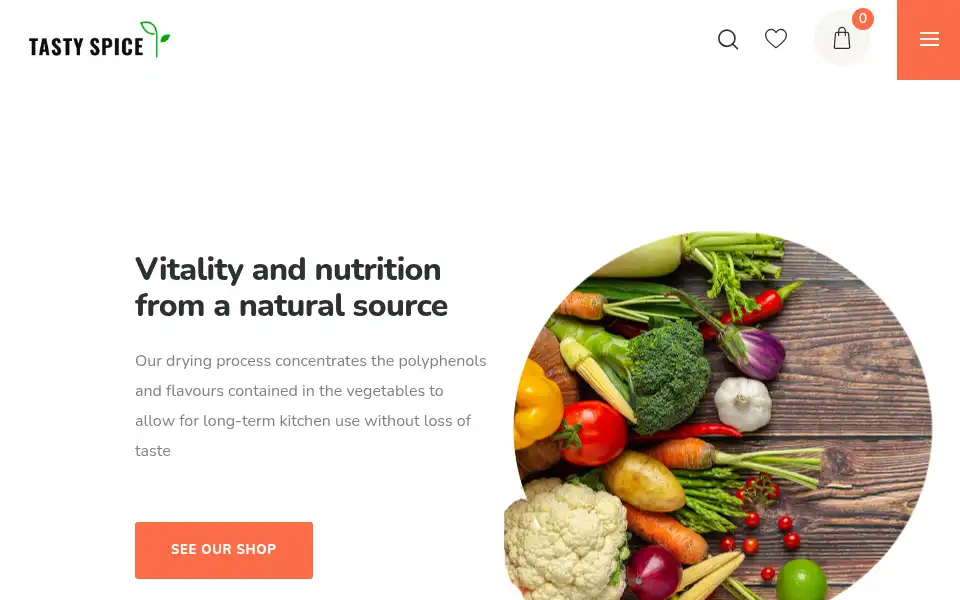 Screenshot of tastyspice.co.uk