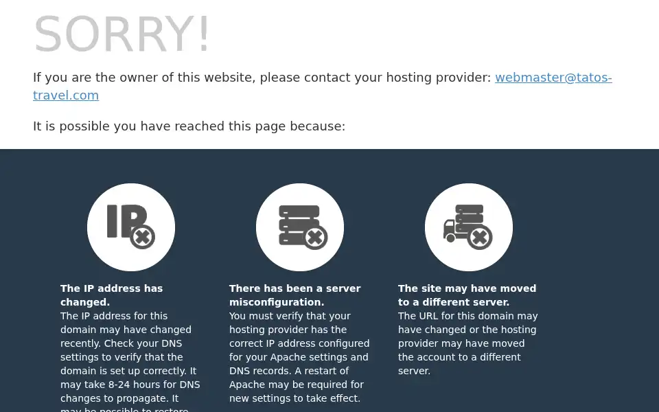 Screenshot of tatos-travel.com