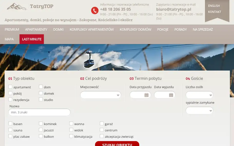 Screenshot of tatrytop.pl