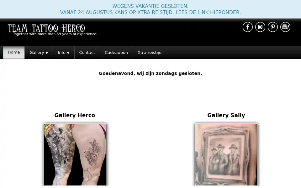 Screenshot of tattooherco.com