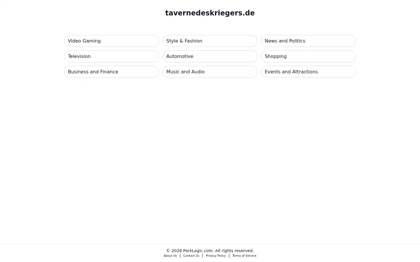 Screenshot of tavernedeskriegers.de
