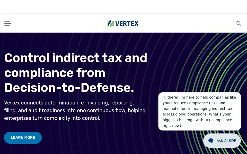 Screenshot of taxamo.com