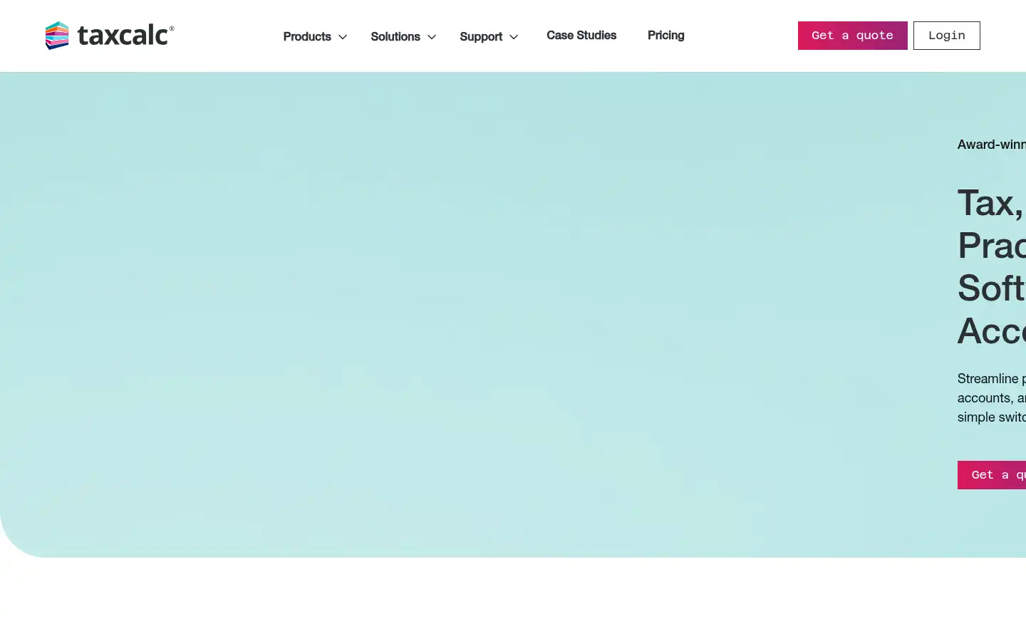 Screenshot of taxcalc.com