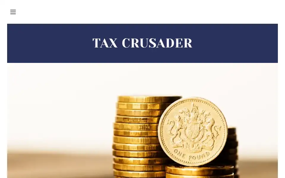 Screenshot of taxcrusader.co.uk