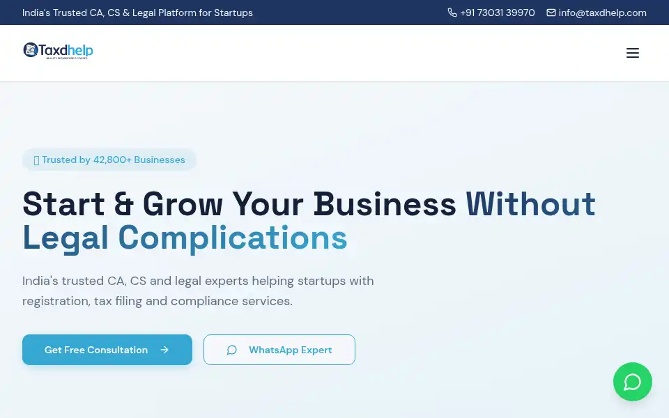 Screenshot of taxdhelp.com