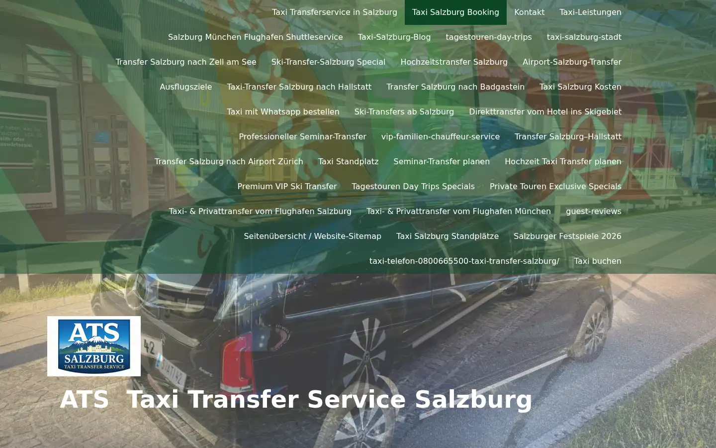 Screenshot of taxi-salzburg.net