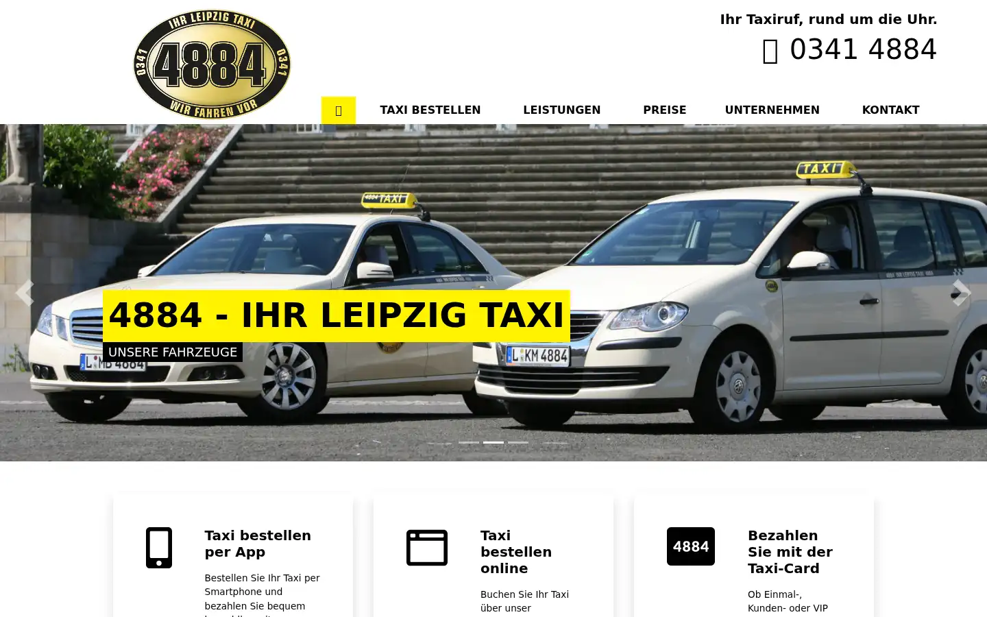 Screenshot of taxi4884.de
