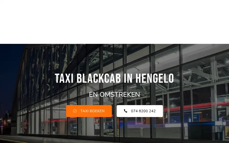 Screenshot of taxiblackcab.nl