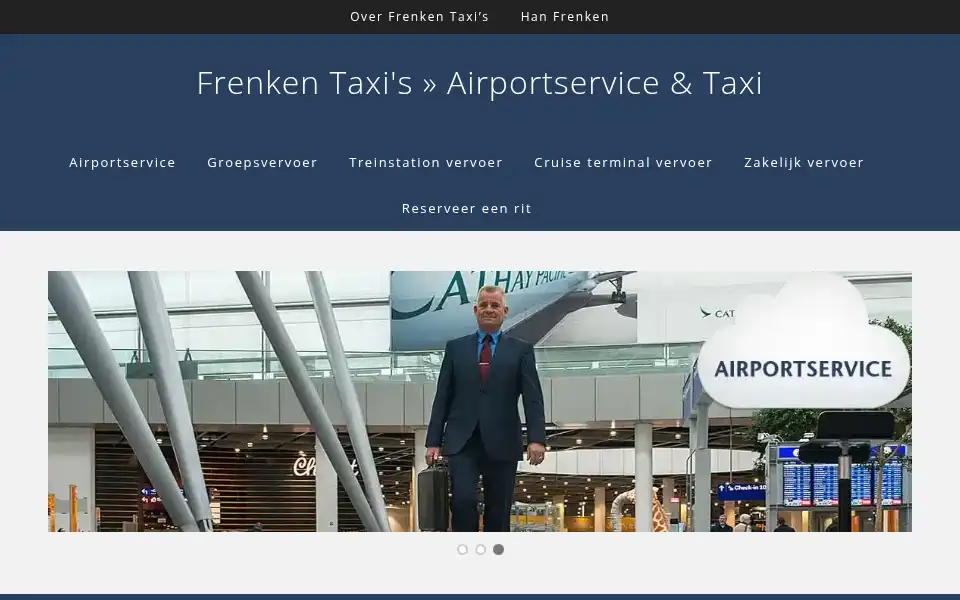 Screenshot of taxifrenken.nl