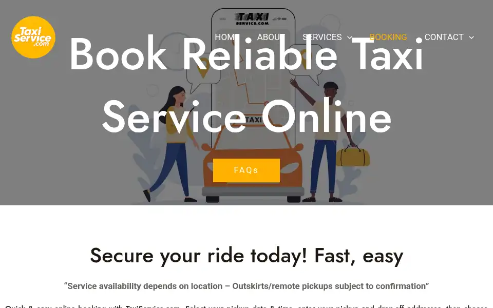 Screenshot of taxiservice.com