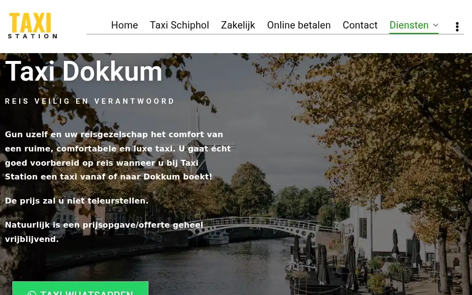 Screenshot of taxistation.nl