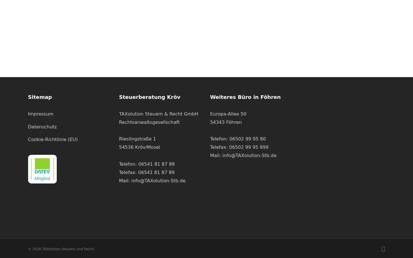 Screenshot of taxolution-stb.de