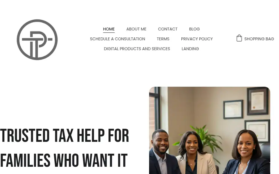 Screenshot of taxpalservices.com