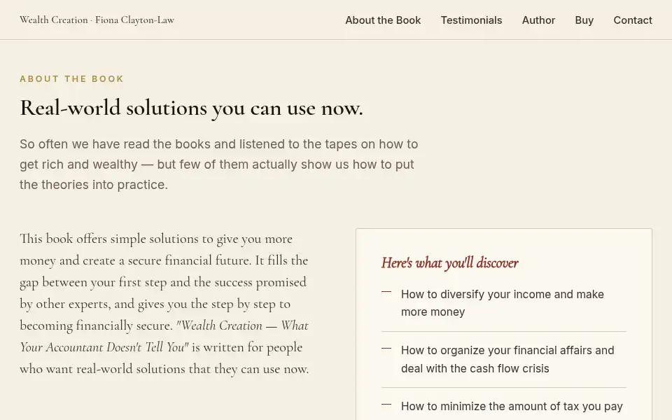 Screenshot of taxwealthequity.com