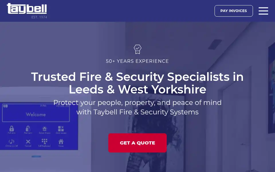 Screenshot of taybell.co.uk