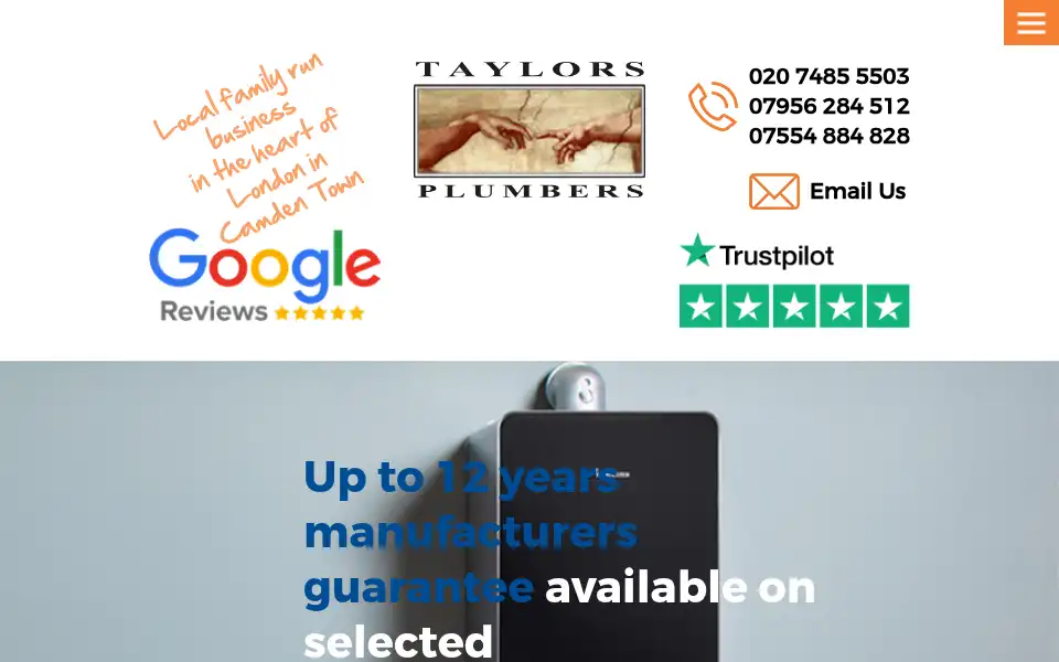 Screenshot of taylorsplumbers.com