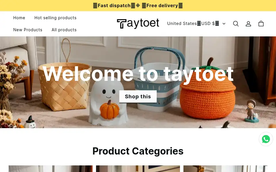 Screenshot of taytoet.com