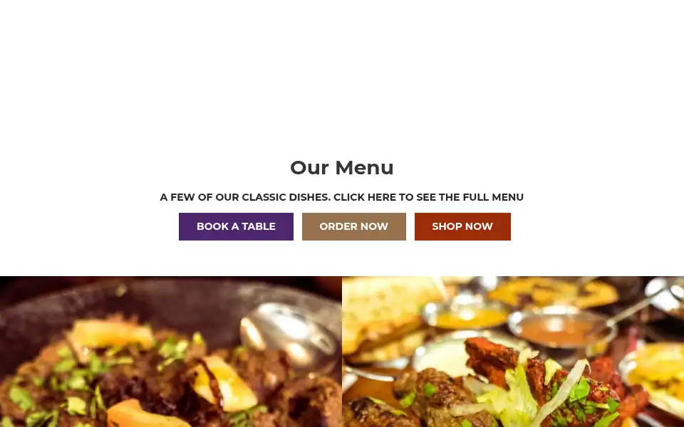 Screenshot of tayyabs.co.uk
