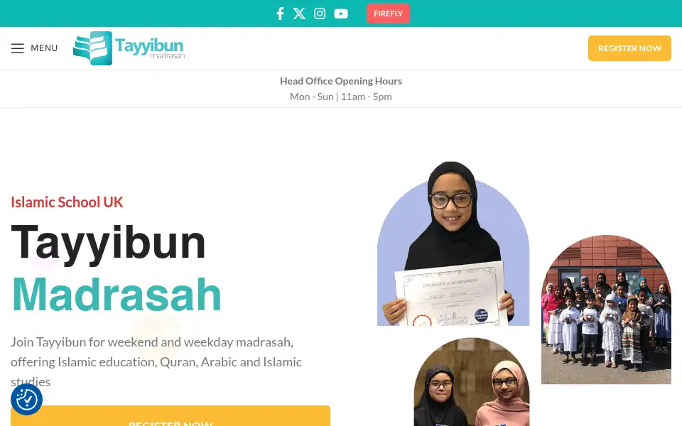 Screenshot of tayyibunmadrasah.com