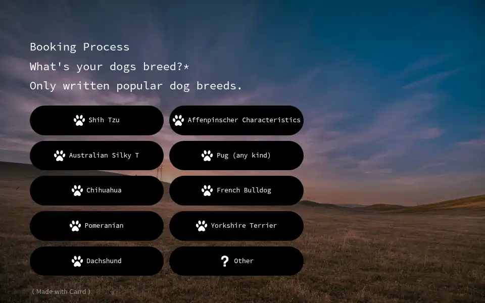 Screenshot of tbaydogs.carrd.co