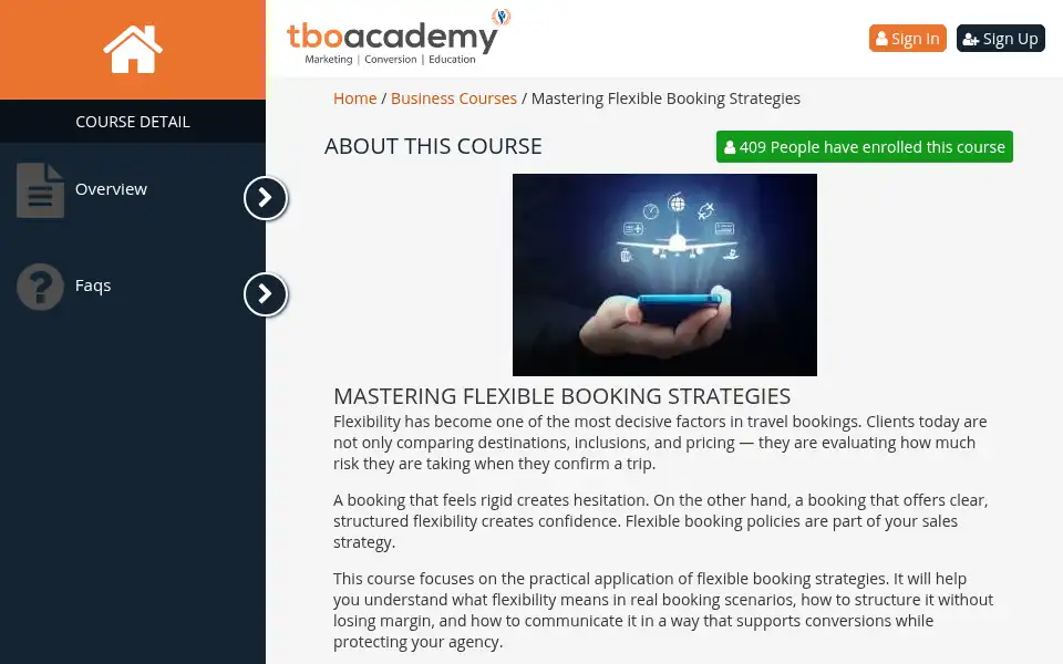 Screenshot of tboacademy.com