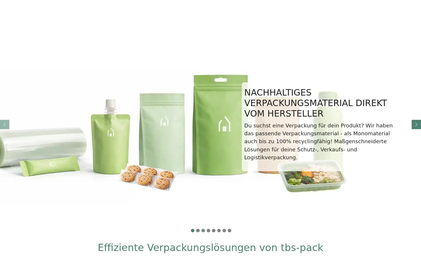 Screenshot of tbs-pack.de