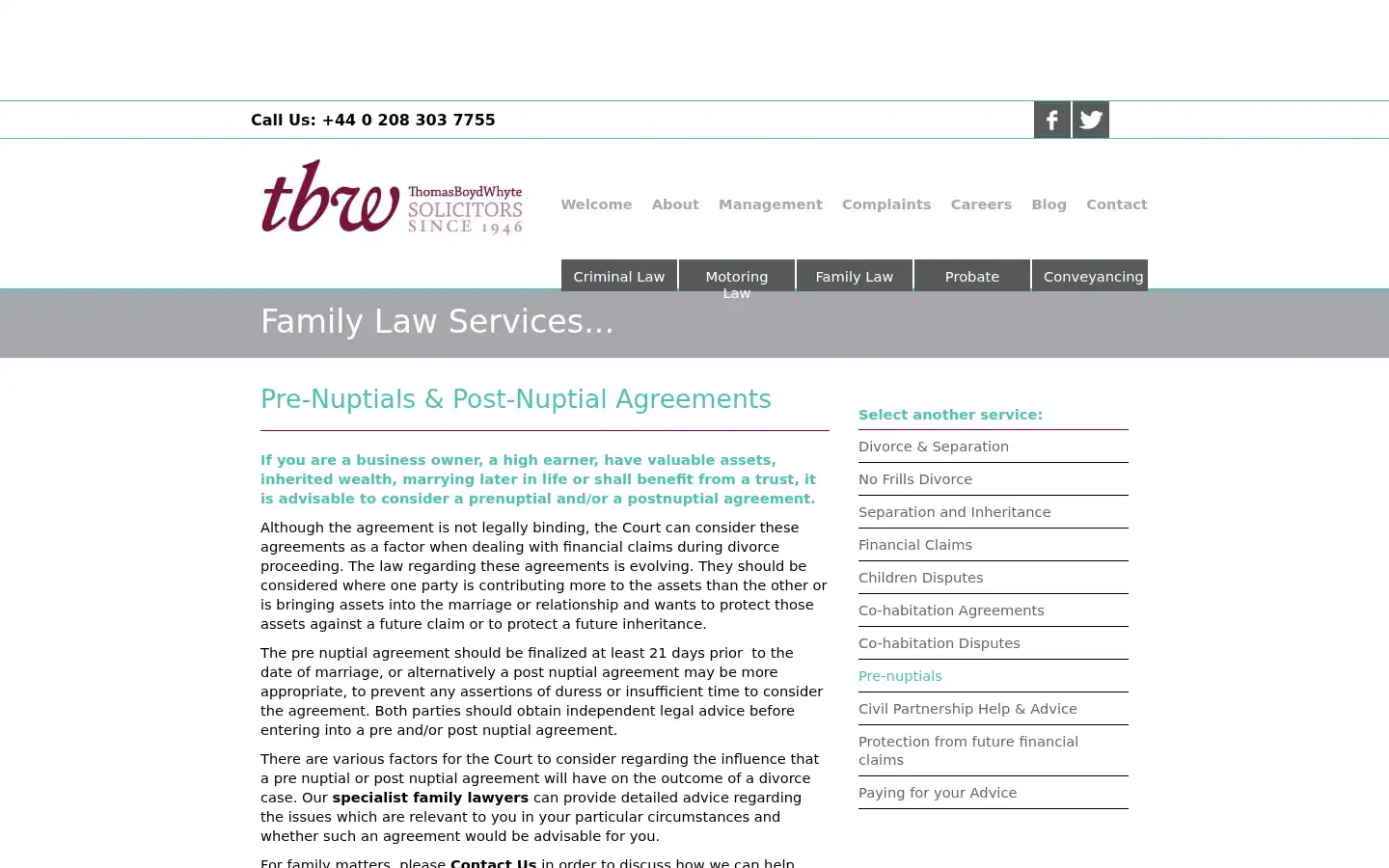 Screenshot of tbw.uk.com
