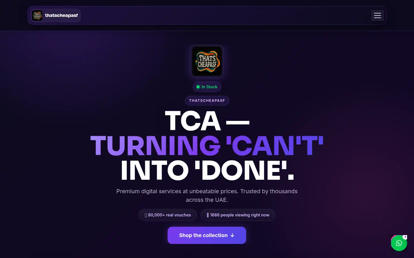 Screenshot of tcauae.com