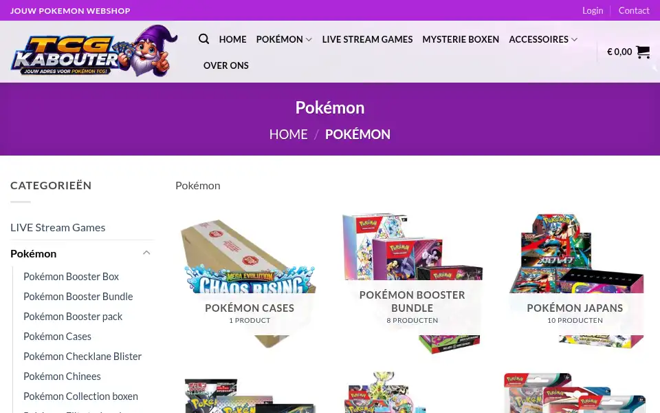 Screenshot of tcgkabouter.nl