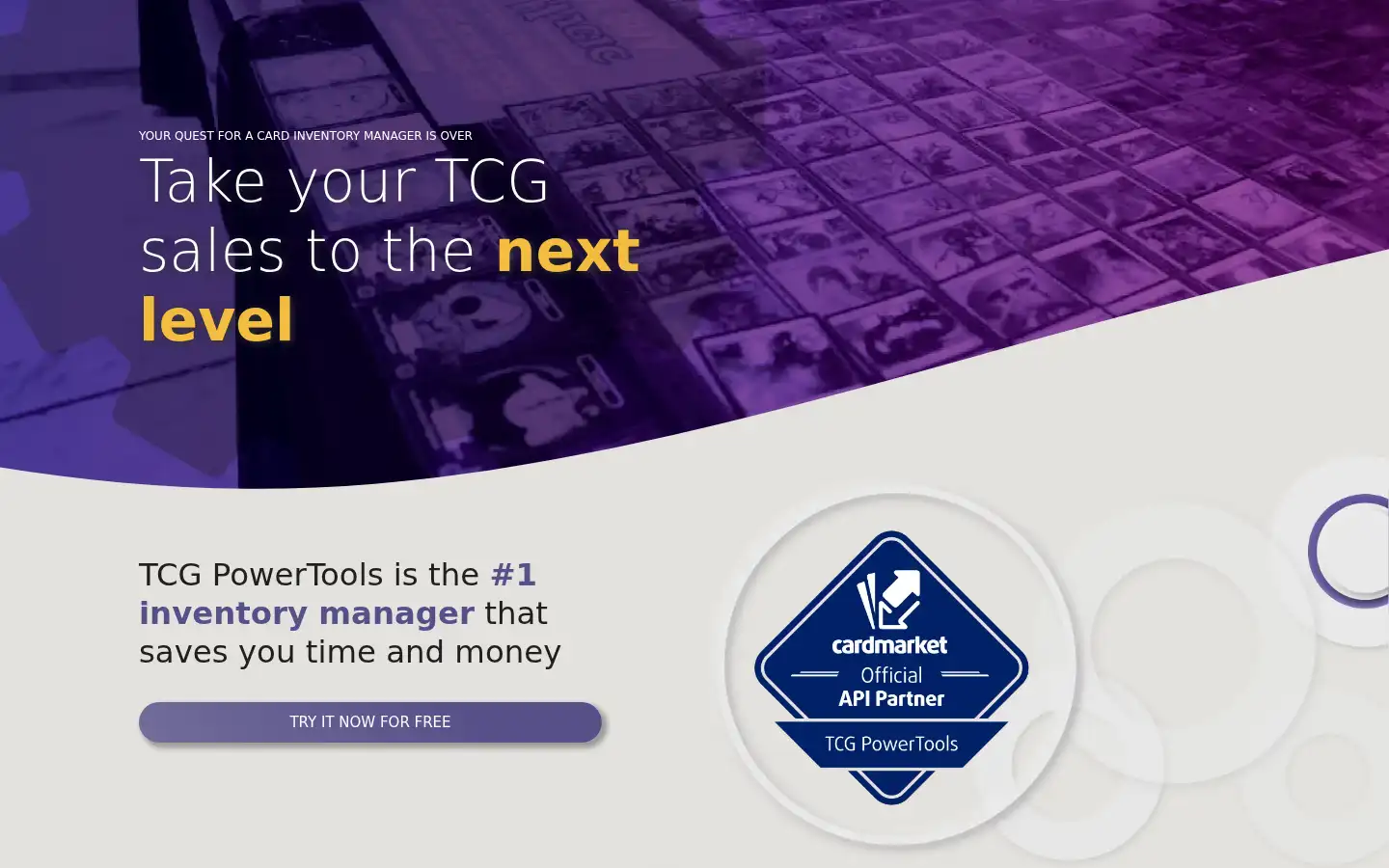 Screenshot of tcgpowertools.com