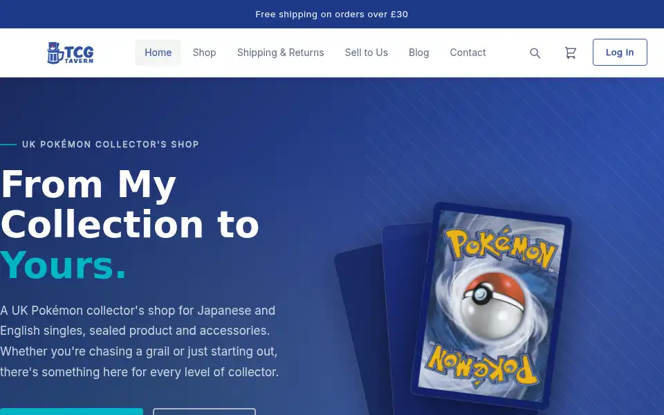 Screenshot of tcgtavern.shop