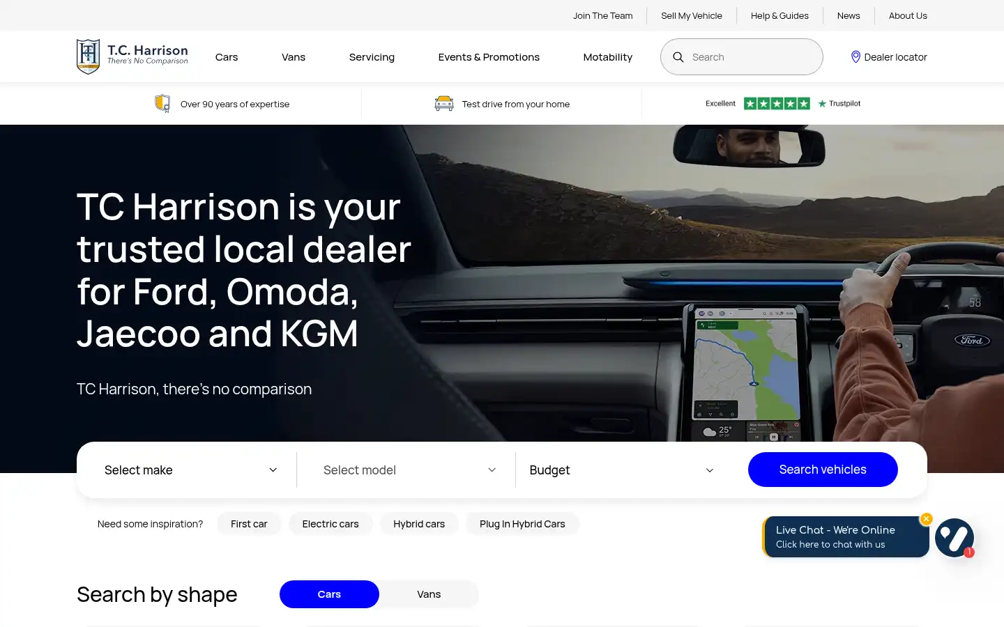 Screenshot of tch.co.uk