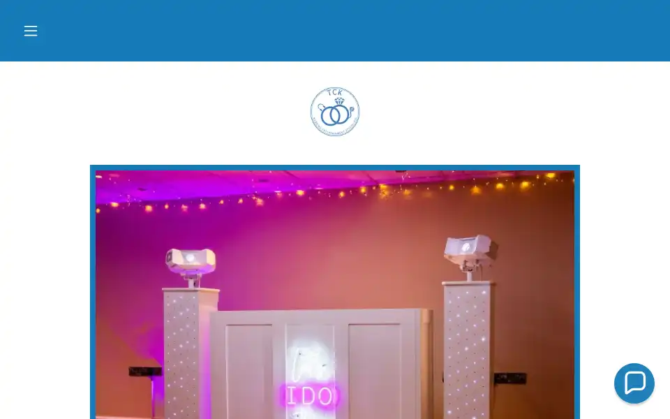 Screenshot of tckentertainments.co.uk