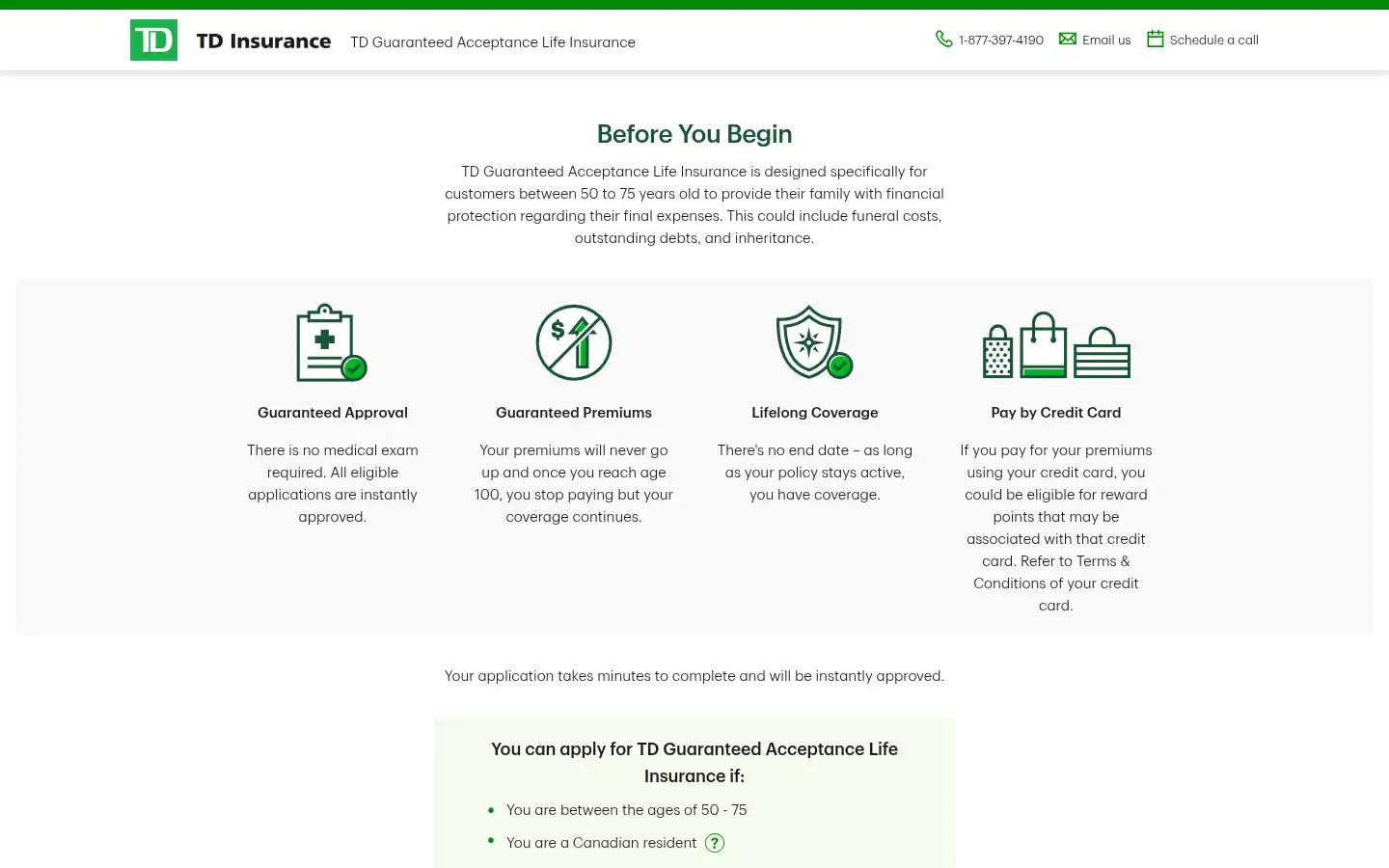 Screenshot of tdinsurance.com