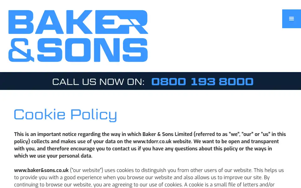 Screenshot of tdorr.co.uk
