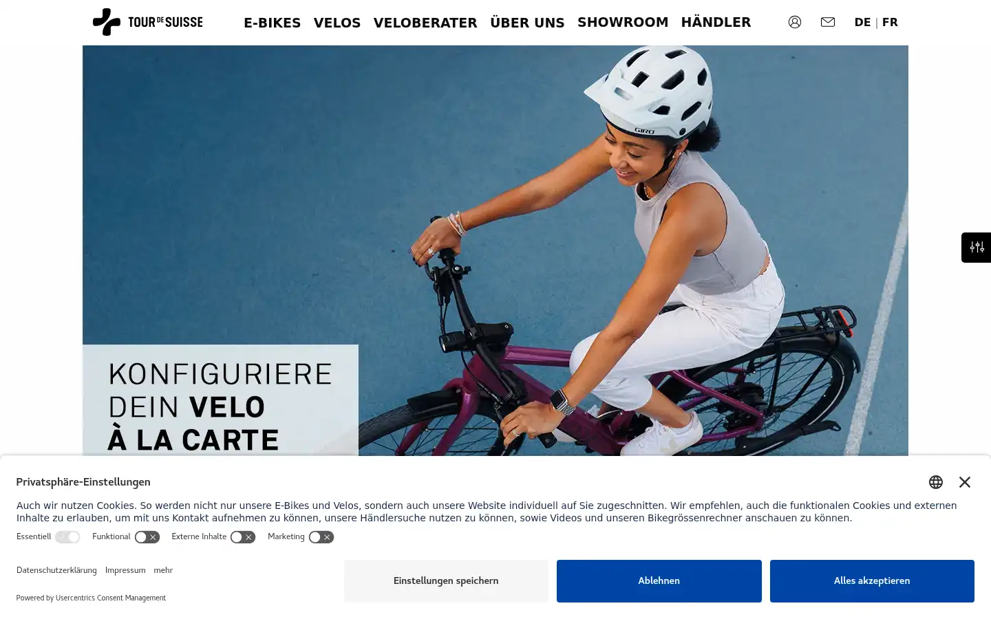 Screenshot of tds-velo.ch