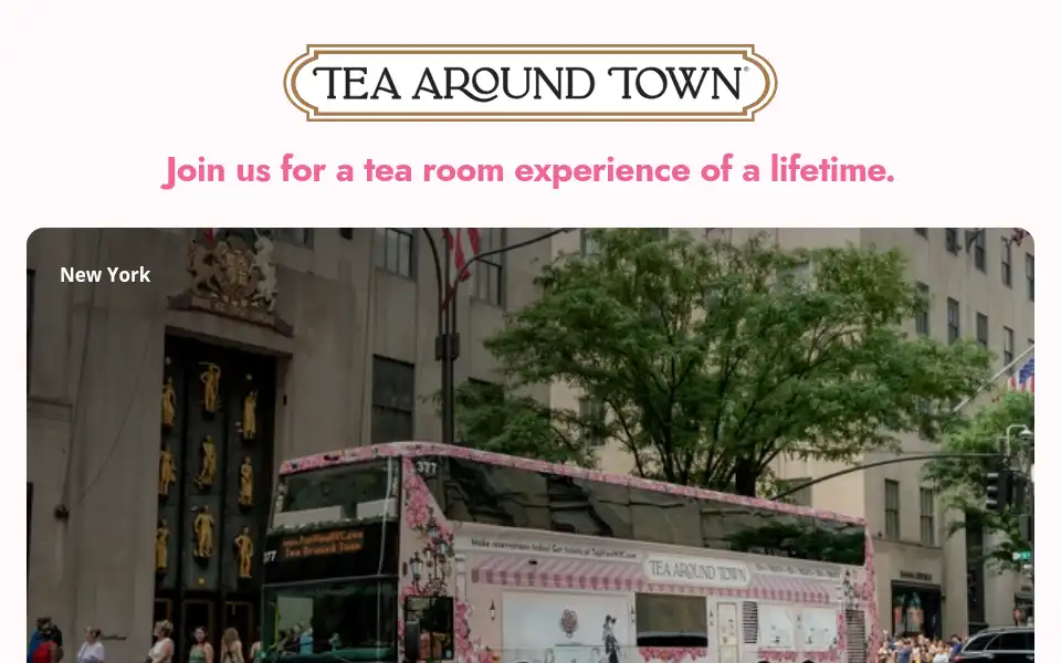 Screenshot of teaaroundtown.com