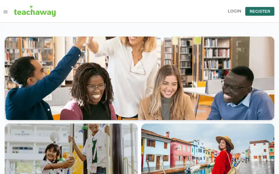 Screenshot of teachaway.com