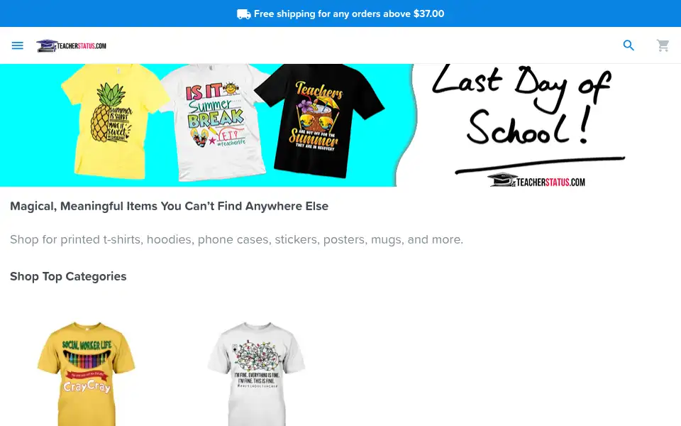 Screenshot of teacherstatus.com