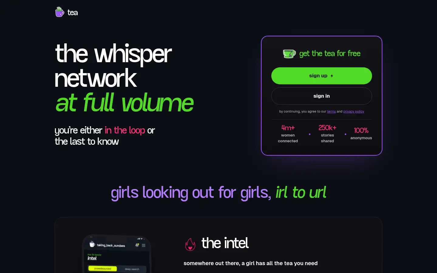 Screenshot of teaforwomen.com